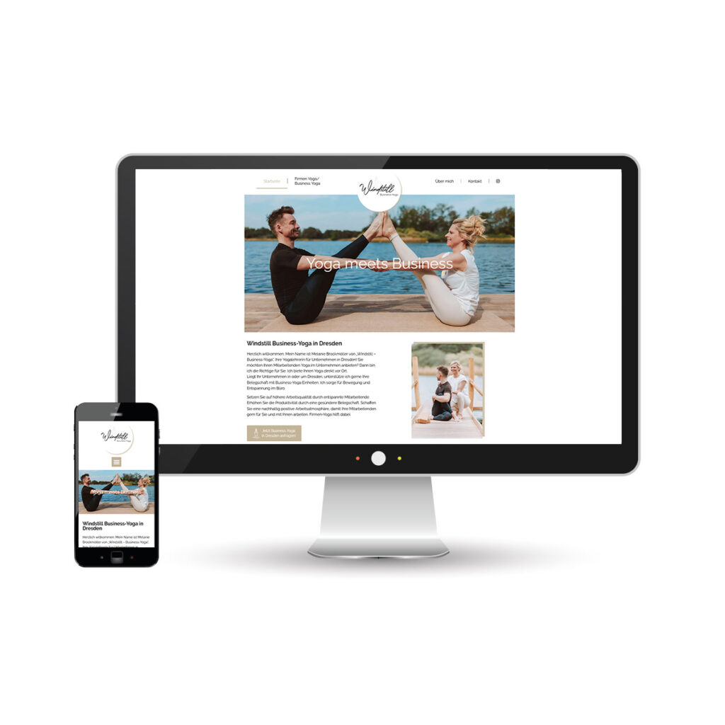 Frimar Solutions GbR: Die Neue Website von Windstill Business Yoga – Eine Kreation von Frimar Solutions GbR